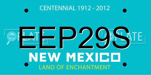 EEP29S New Mexico License Plate