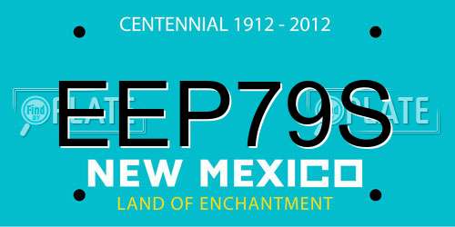 EEP79S New Mexico License Plate