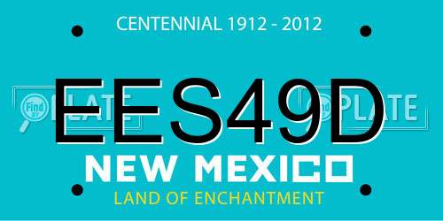EES49D New Mexico License Plate
