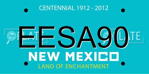 EESA90 New Mexico License Plate