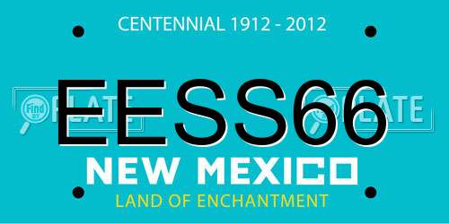 EESS66 New Mexico License Plate