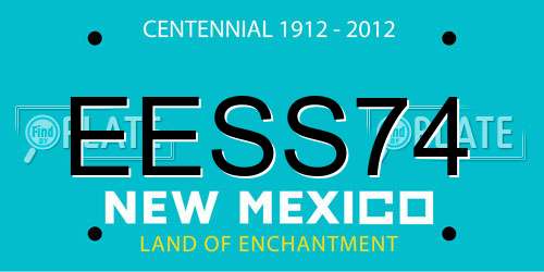 EESS74 New Mexico License Plate