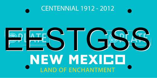 EESTGSS New Mexico License Plate