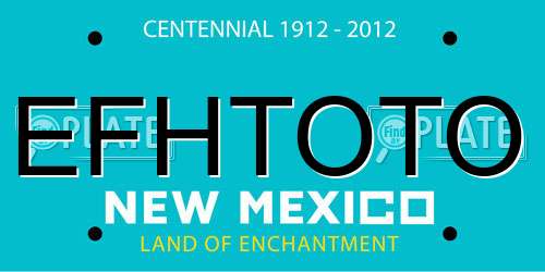EFHTOTO New Mexico License Plate
