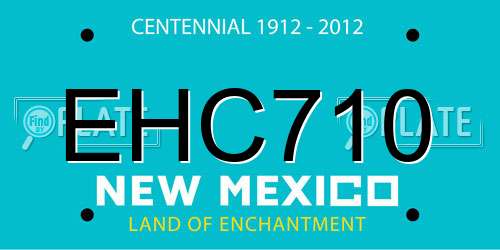 EHC710 New Mexico License Plate
