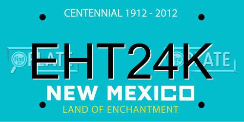EHT24K New Mexico License Plate