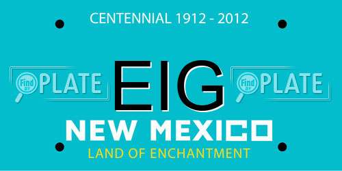 EIG New Mexico License Plate