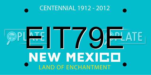 EIT79E New Mexico License Plate
