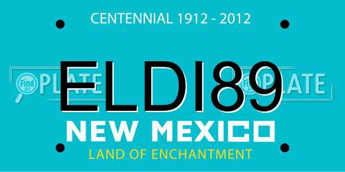 ELDI89 New Mexico License Plate