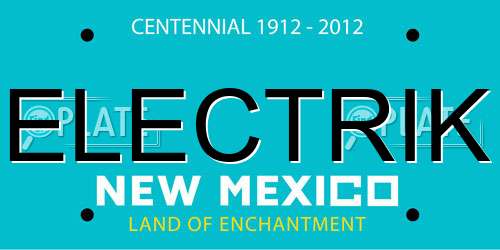 ELECTRIK New Mexico License Plate