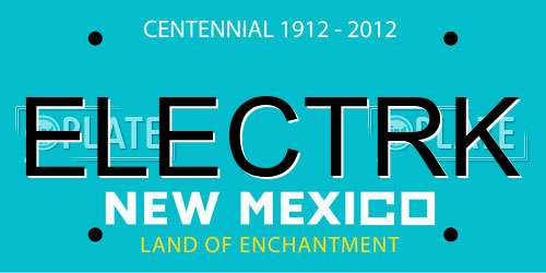 ELECTRK New Mexico License Plate