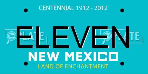 ELEVEN New Mexico License Plate