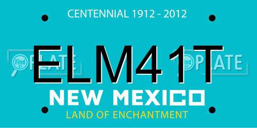 ELM41T New Mexico License Plate