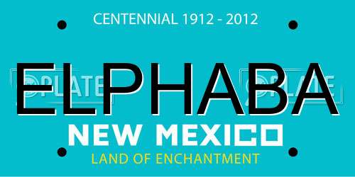 ELPHABA New Mexico License Plate
