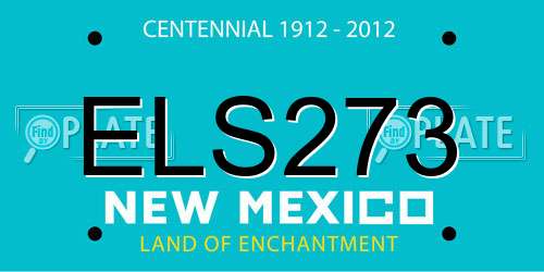 ELS273 New Mexico License Plate