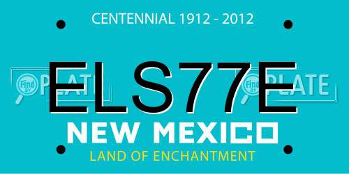 ELS77E New Mexico License Plate