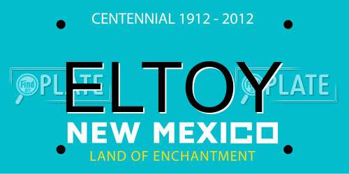 ELTOY New Mexico License Plate