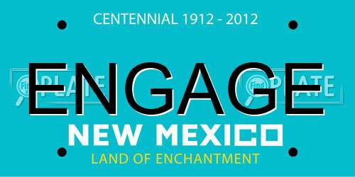 ENGAGE New Mexico License Plate