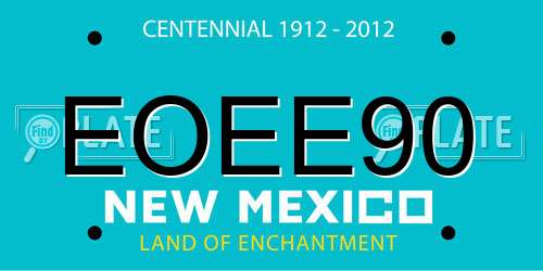 EOEE90 New Mexico License Plate