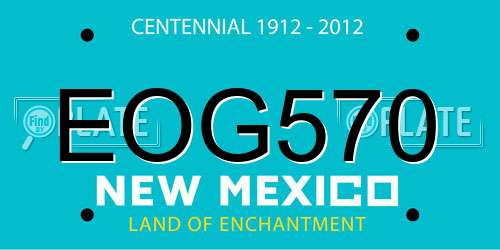 EOG570 New Mexico License Plate