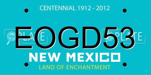 EOGD53 New Mexico License Plate