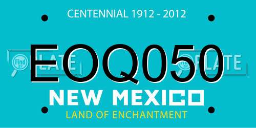 EOQ050 New Mexico License Plate
