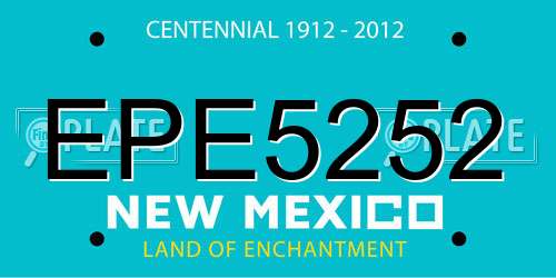 EPE5252 New Mexico License Plate