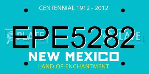 EPE5282 New Mexico License Plate