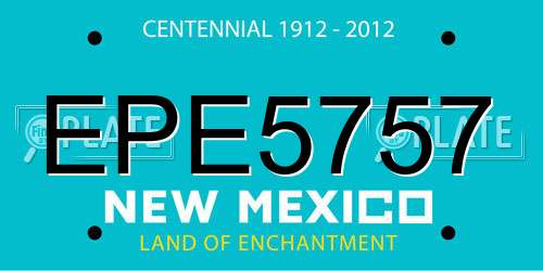 EPE5757 New Mexico License Plate