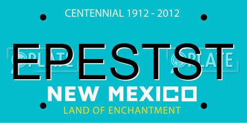 EPESTST New Mexico License Plate