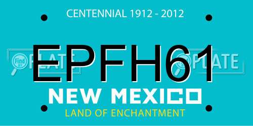 EPFH61 New Mexico License Plate