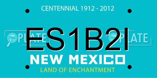 ES1B2I New Mexico License Plate