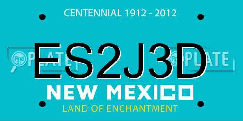 ES2J3D New Mexico License Plate