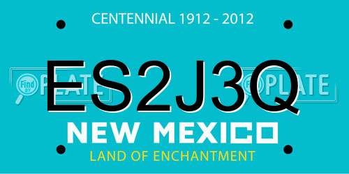 ES2J3Q New Mexico License Plate