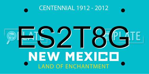 ES2T8G New Mexico License Plate