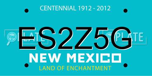 ES2Z5G New Mexico License Plate