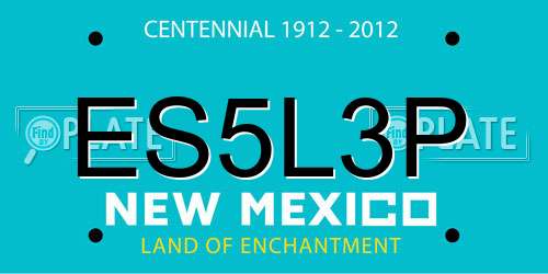 ES5L3P New Mexico License Plate