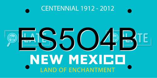 ES5O4B New Mexico License Plate