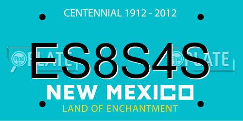 ES8S4S New Mexico License Plate