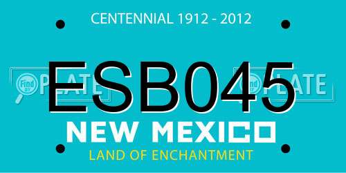 ESB045 New Mexico License Plate