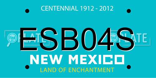ESB04S New Mexico License Plate
