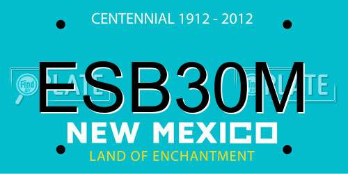 ESB30M New Mexico License Plate