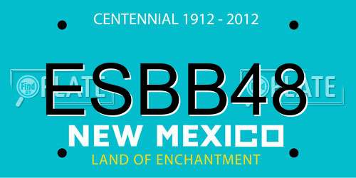ESBB48 New Mexico License Plate