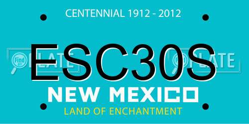ESC30S New Mexico License Plate