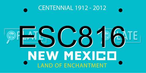 ESC816 New Mexico License Plate