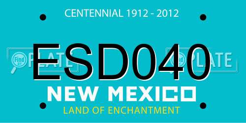 ESD040 New Mexico License Plate