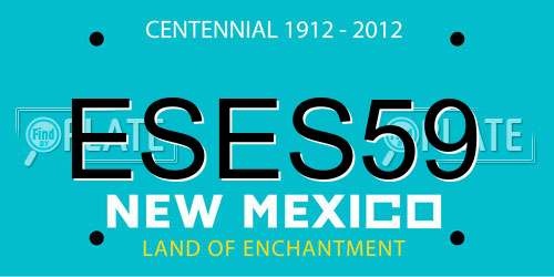 ESES59 New Mexico License Plate