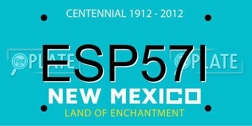 ESP57I New Mexico License Plate
