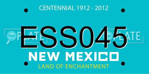 ESS045 New Mexico License Plate