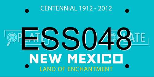 ESS048 New Mexico License Plate